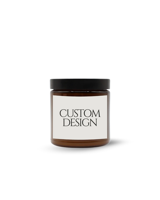 Custom Amber Candle (3.5 oz) (Minimum 36)